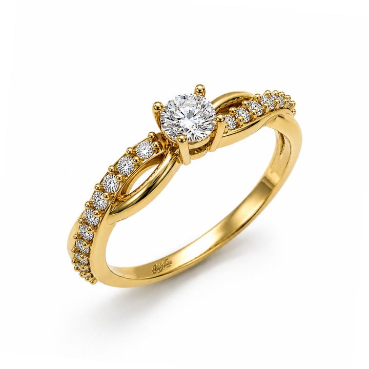 Anillo de Compromiso Modelo Infinito Eterno Oro 18K