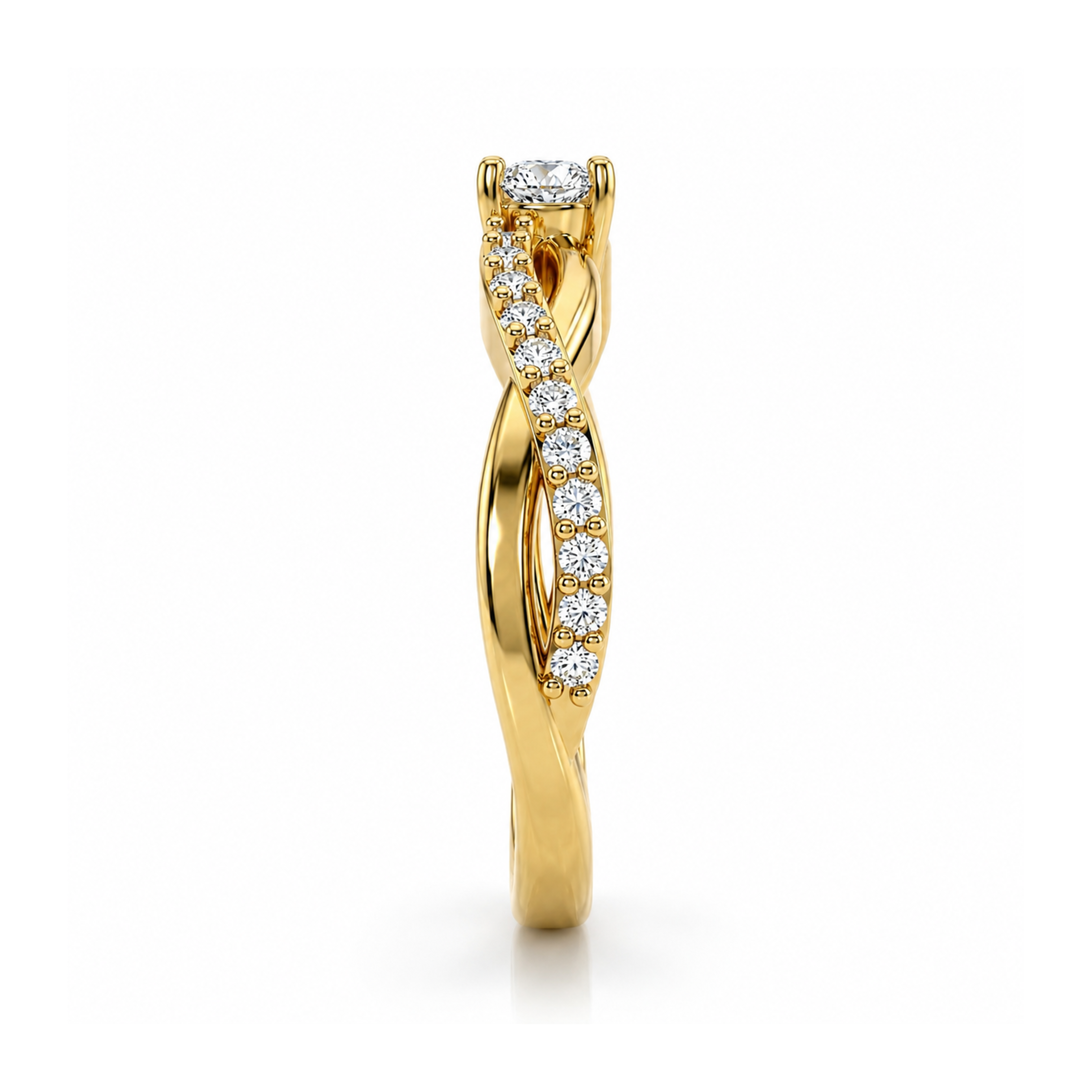 Anillo de Compromiso Modelo Infinito Eterno Oro 18K