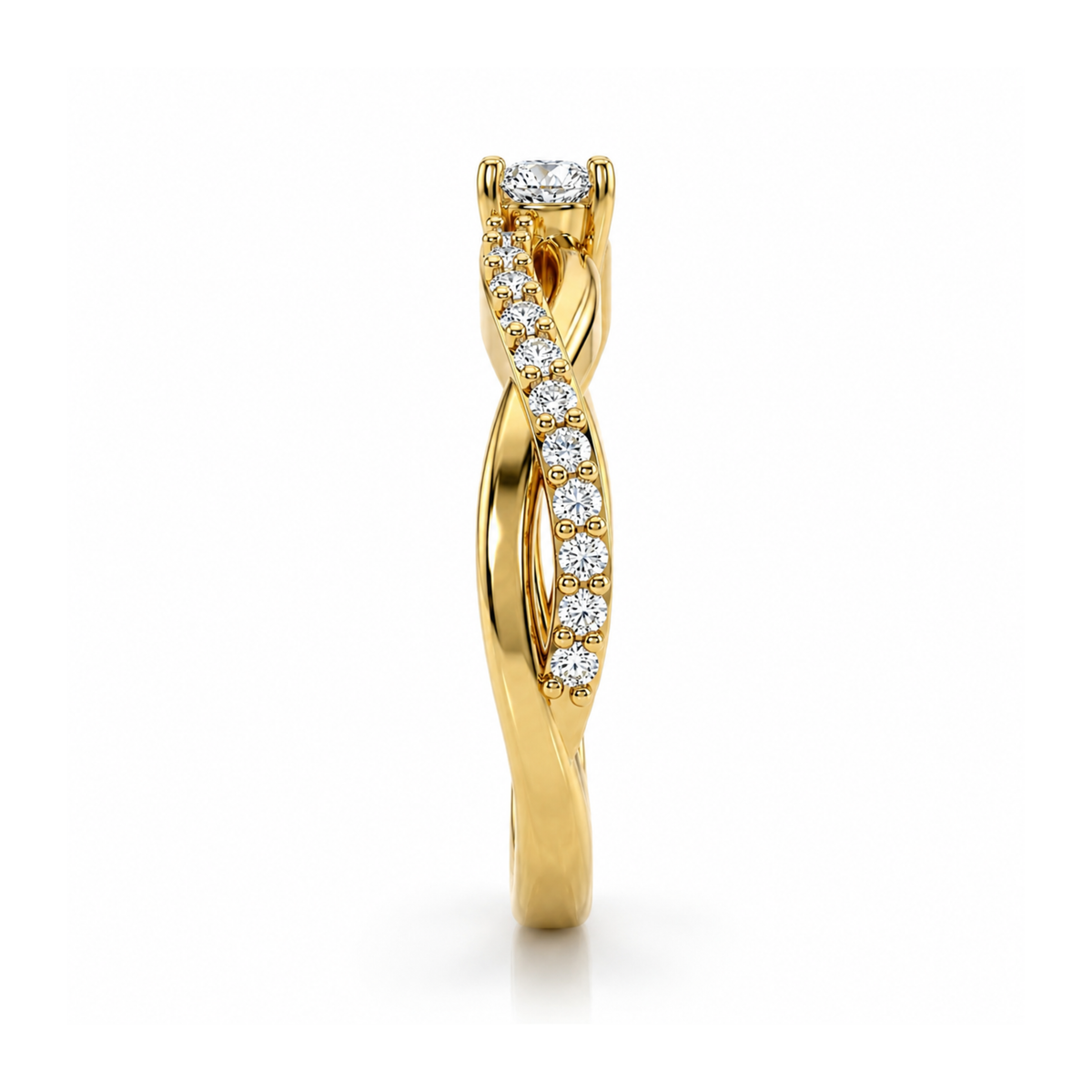Anillo de Compromiso Modelo Infinito Eterno Oro 18K