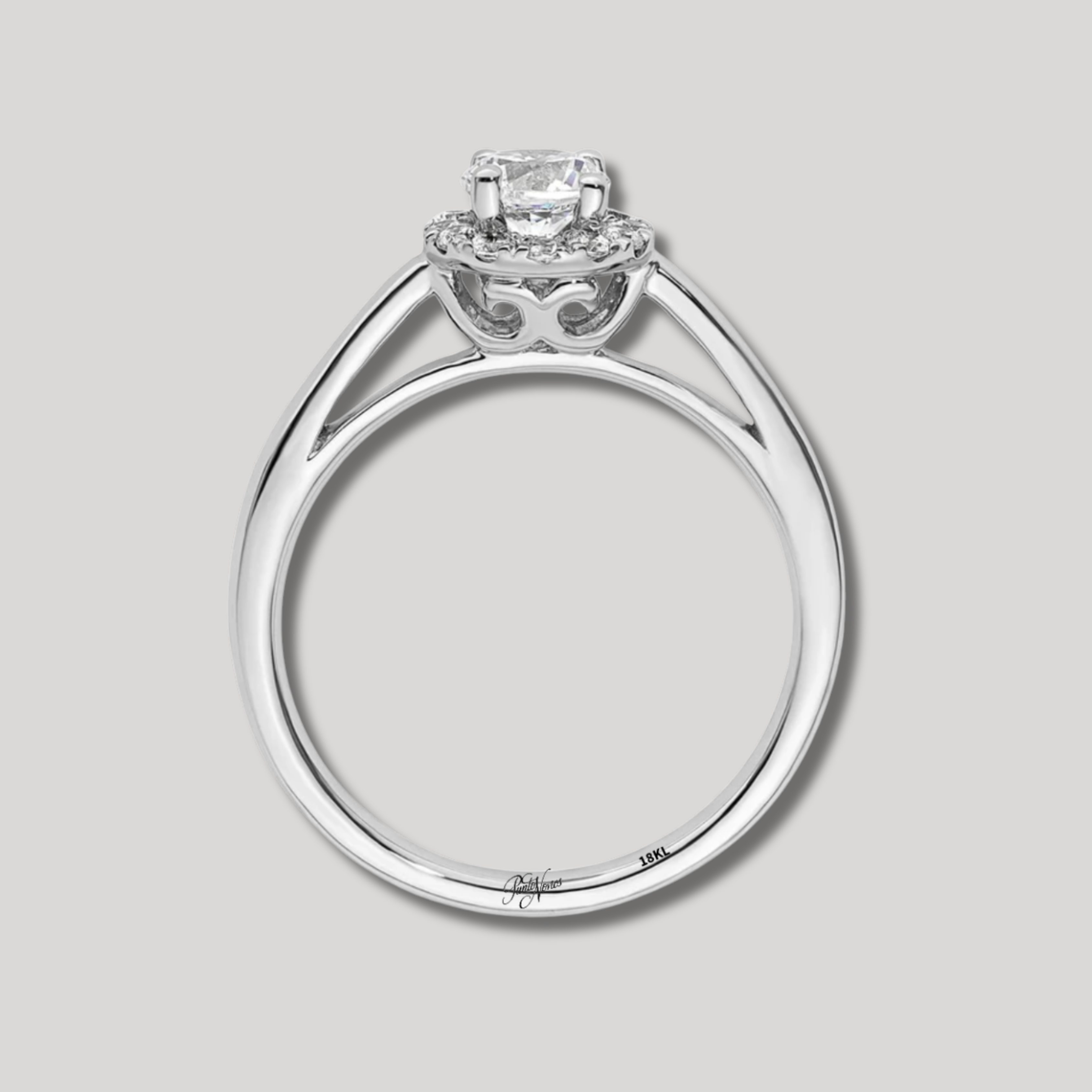 Anillo de Compromiso Roseta Modelo Cairns en Oro 18 kilates