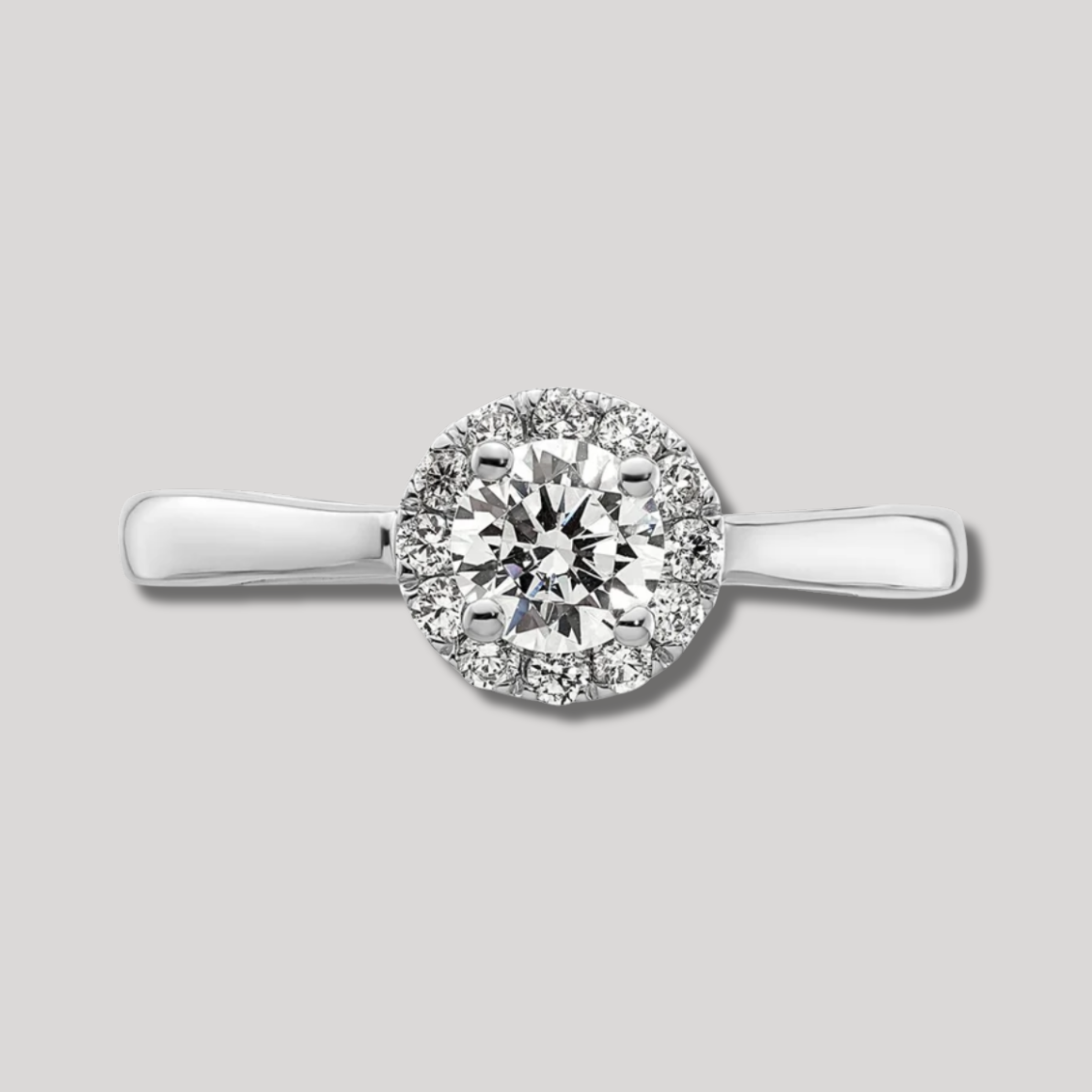 Anillo de Compromiso Roseta Modelo Cairns en Oro 18 kilates