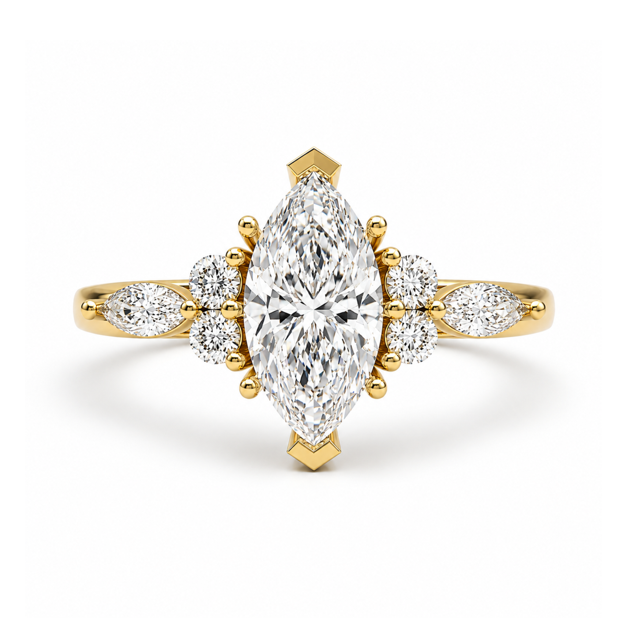 Anillo de Compromiso Modelo Antoniette Oro 18K