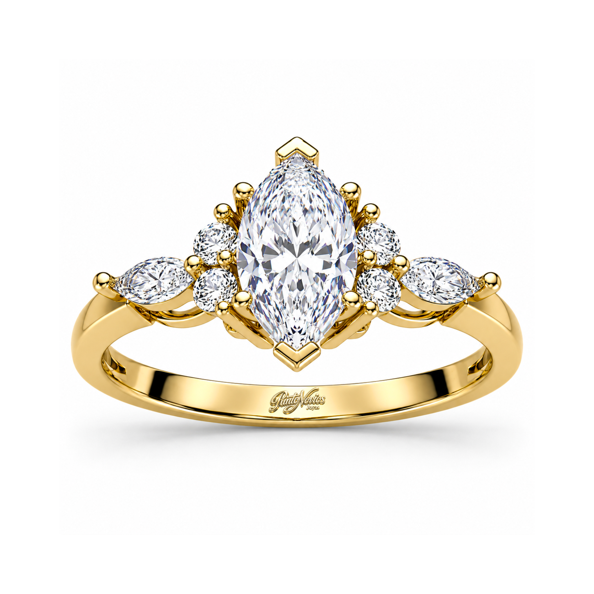 Anillo de Compromiso Modelo Antoniette Oro 18K