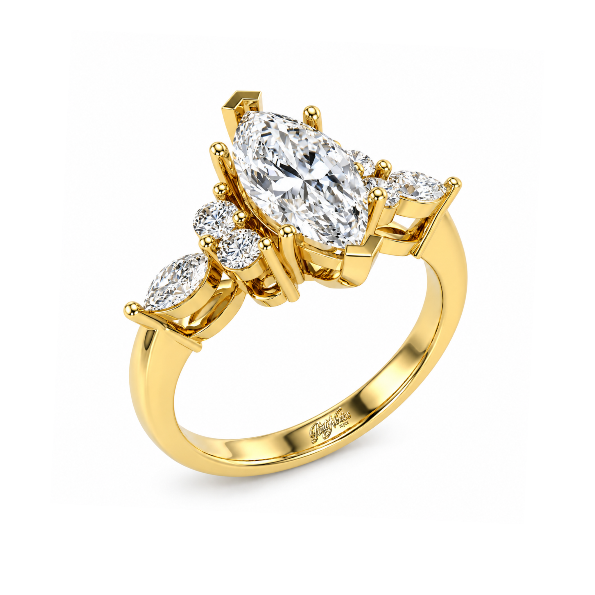 Anillo de Compromiso Modelo Antoniette Oro 18K