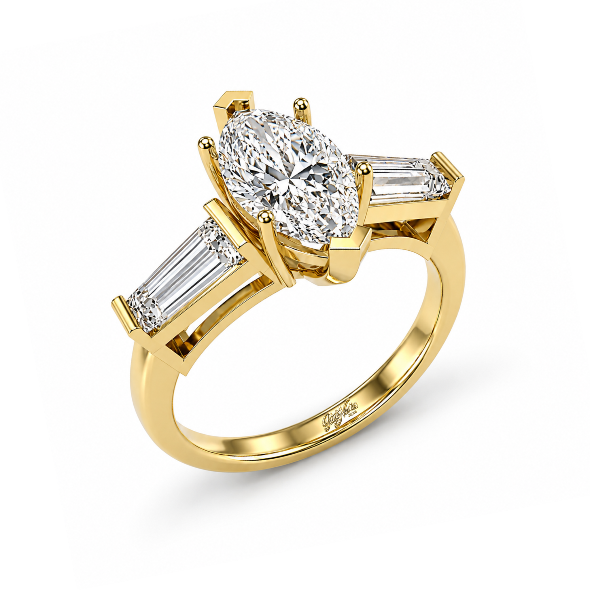 Anillo de Compromiso Modelo Aurora Oro 18K