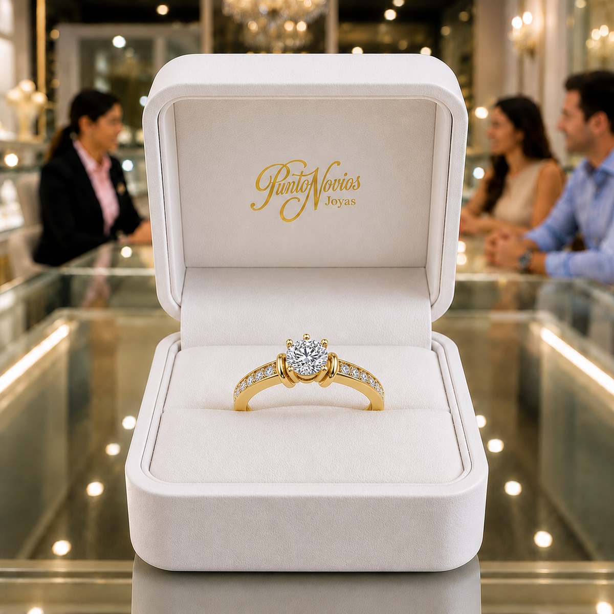Anillo de Compromiso Modelo Bolzano Oro 18K