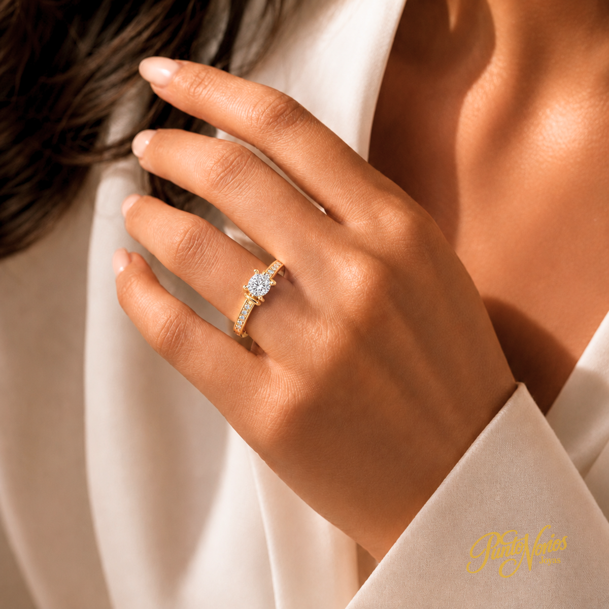 Anillo de Compromiso Modelo Bolzano Oro 18K