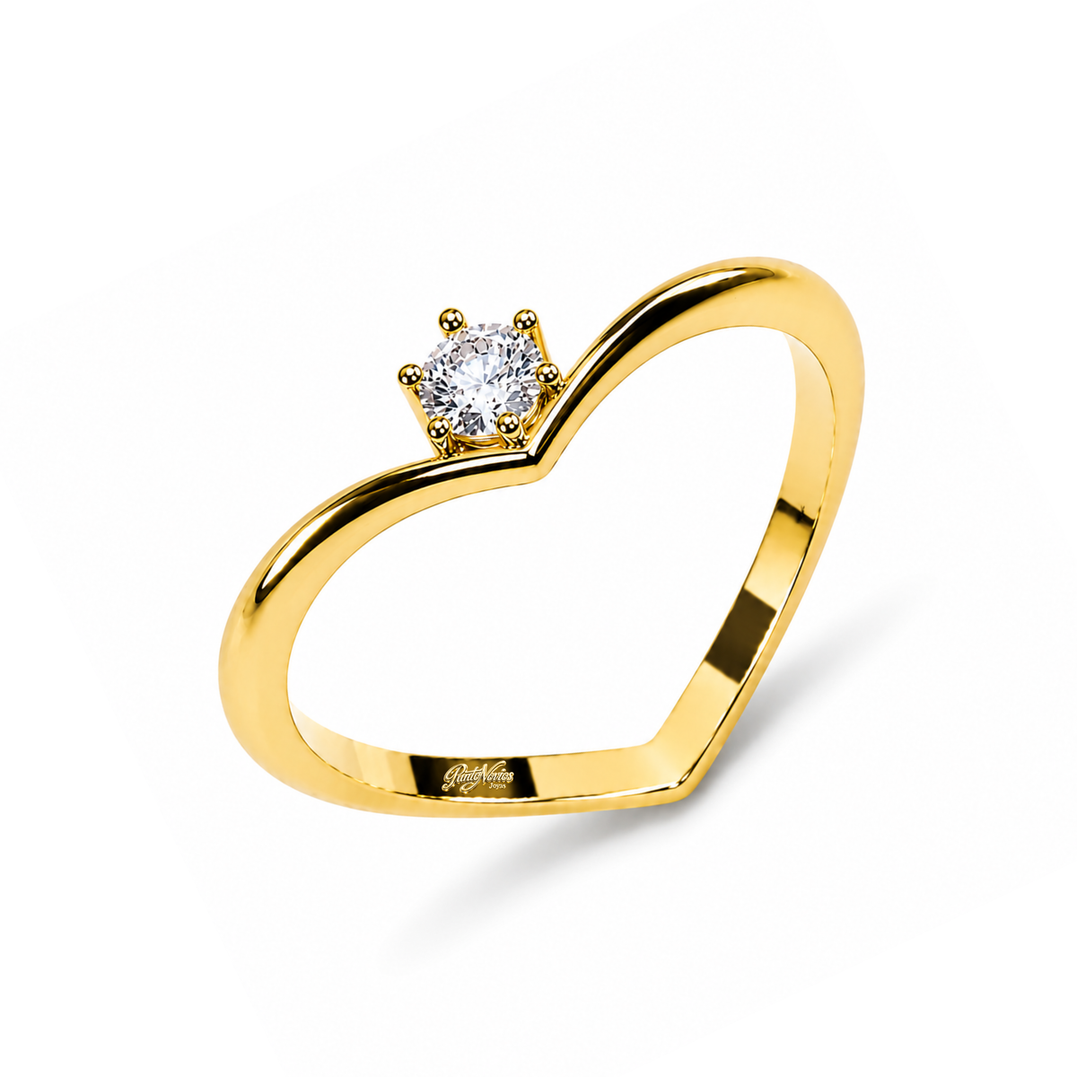 Anillo de Compromiso Modelo Buraida Oro 18K