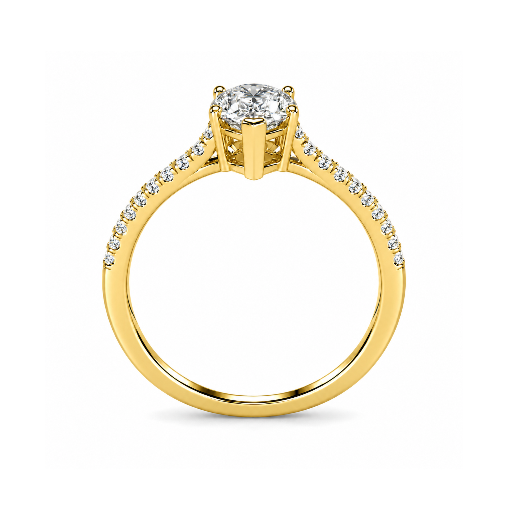 Anillo de Compromiso Modelo Dallas Oro 18K