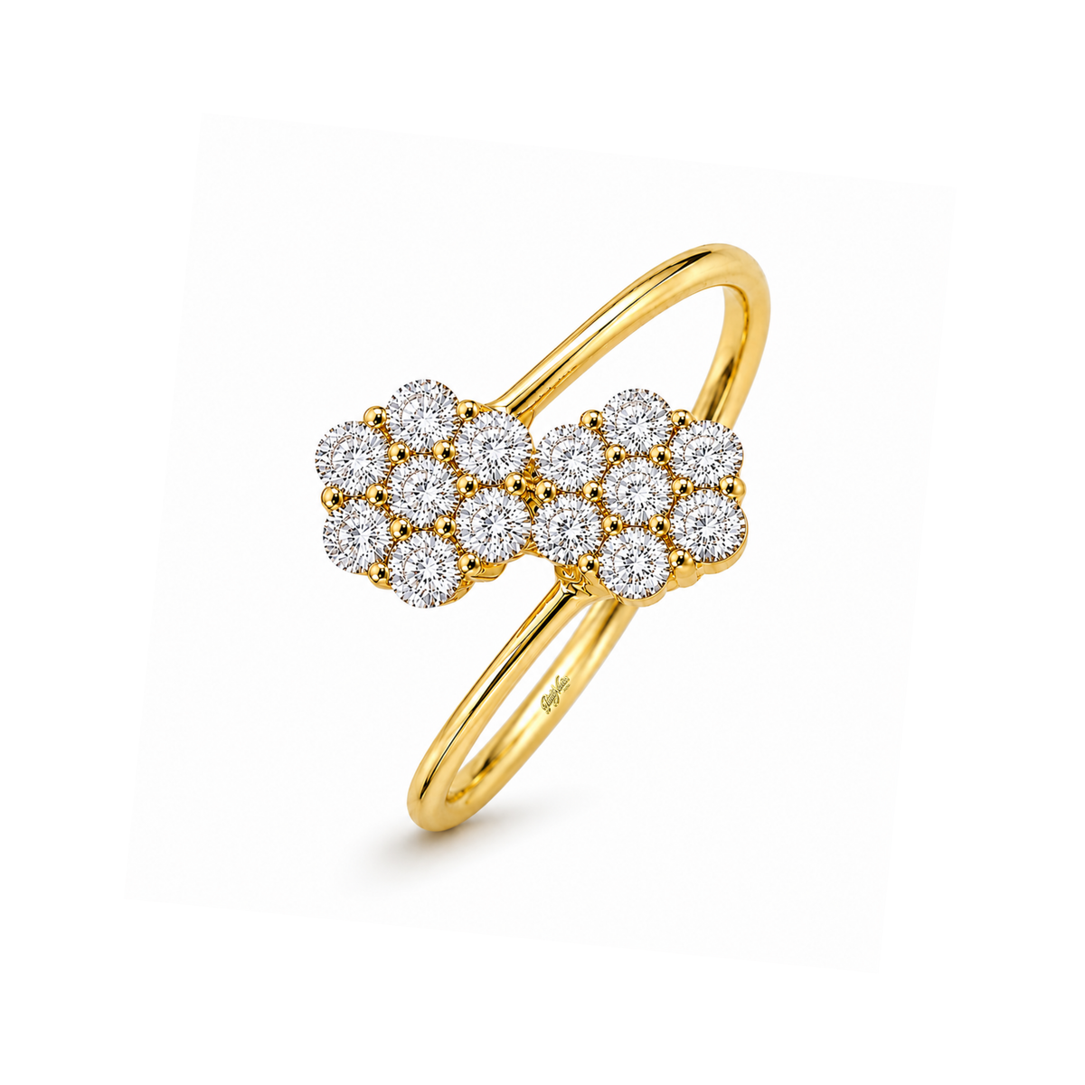 Anillo de Compromiso Modelo Dos Almas Oro 18K