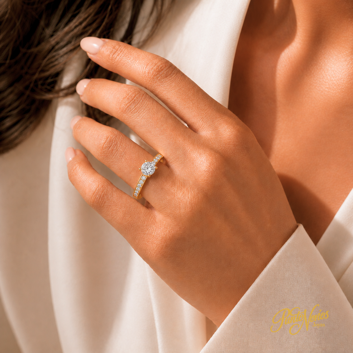 Anillo de Compromiso Modelo Estrasburgo Oro 18K
