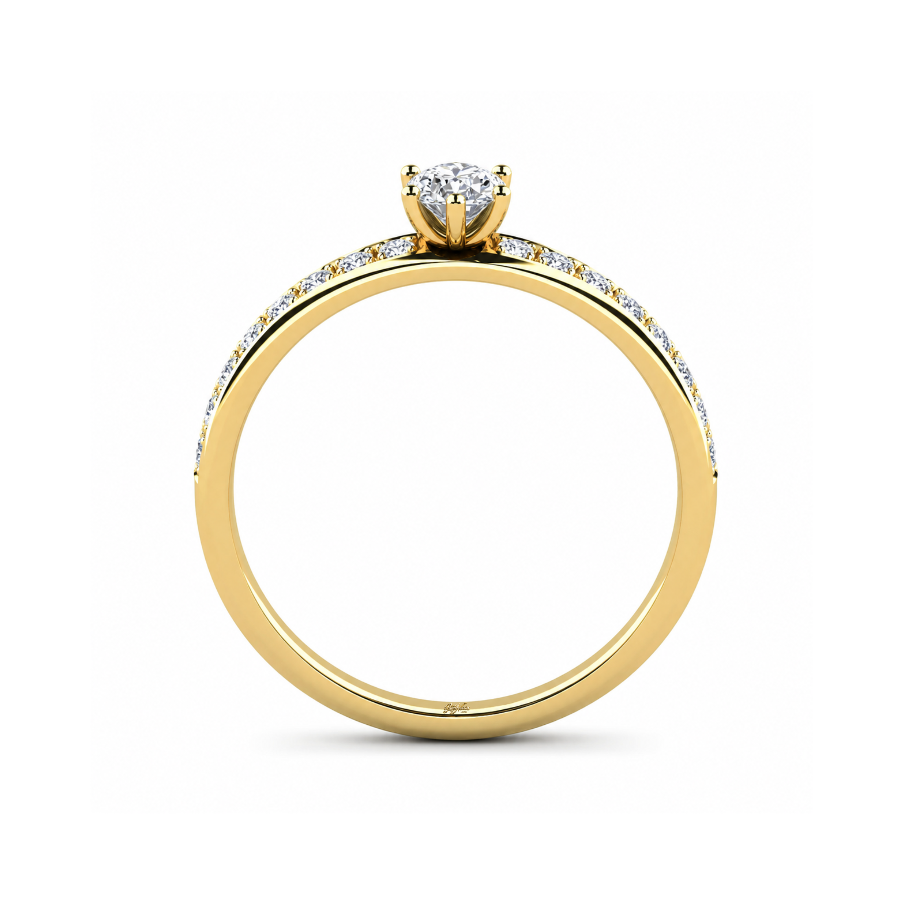 Anillo de Compromiso Modelo Estrasburgo Oro 18K