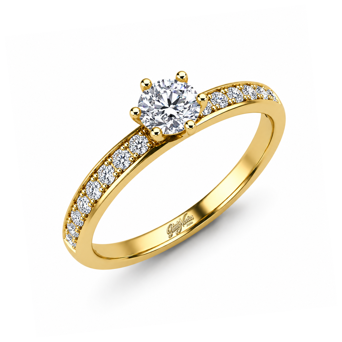 Anillo de Compromiso Modelo Estrasburgo Oro 18K