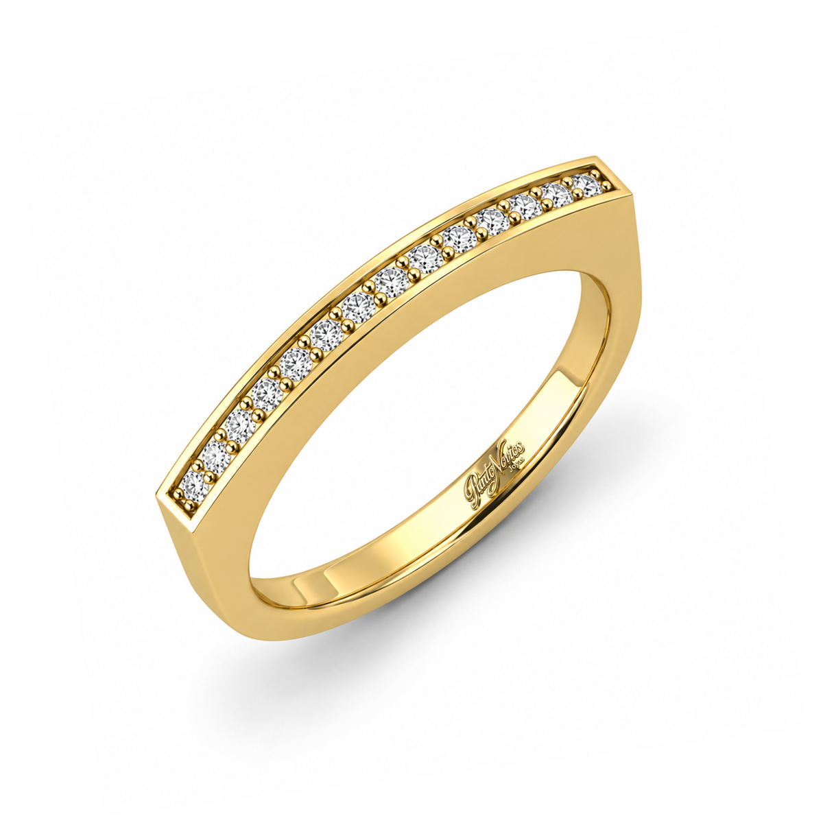 Anillo de Compromiso Modelo Genova Oro 18K