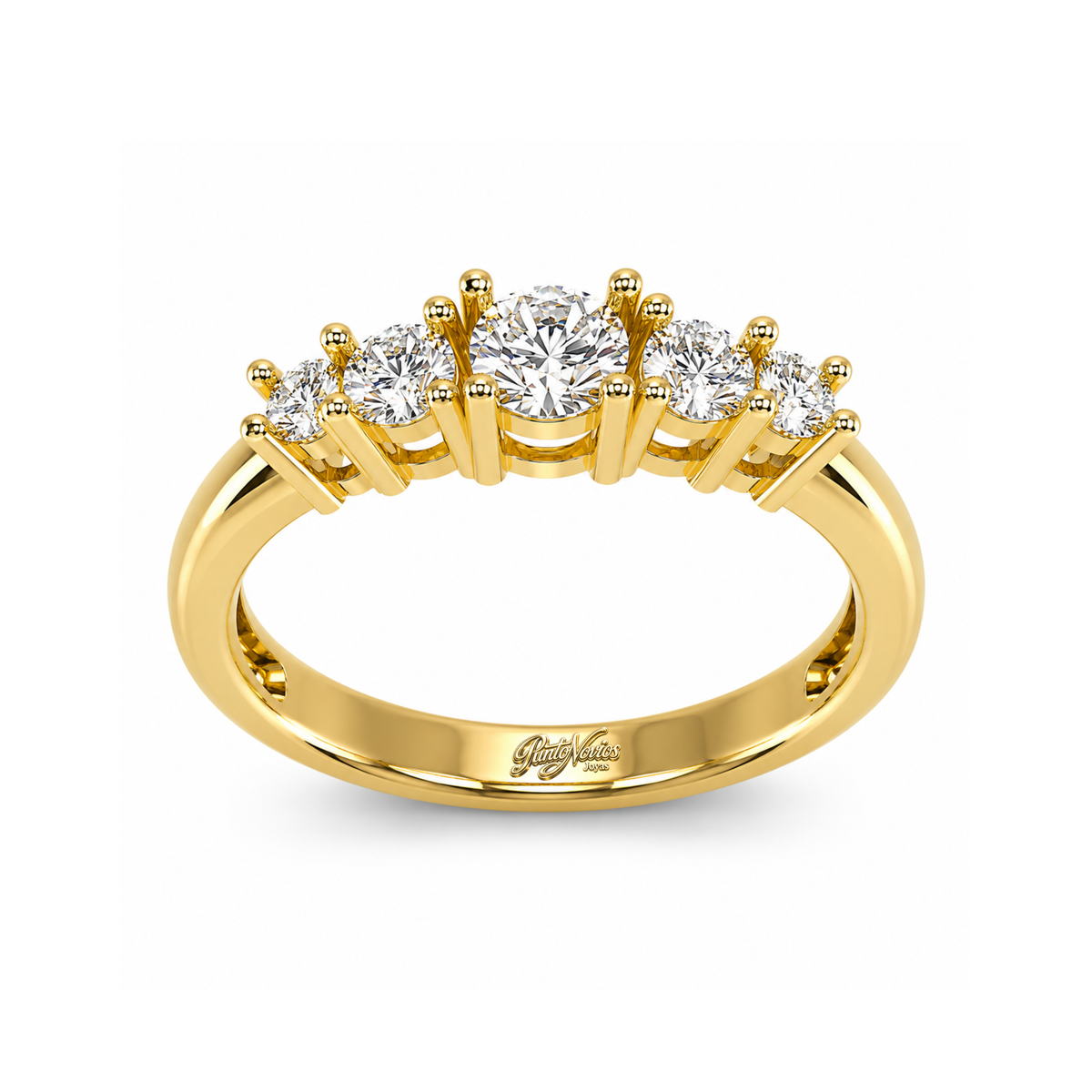 Anillo de Compromiso Modelo Guiza Oro 18K