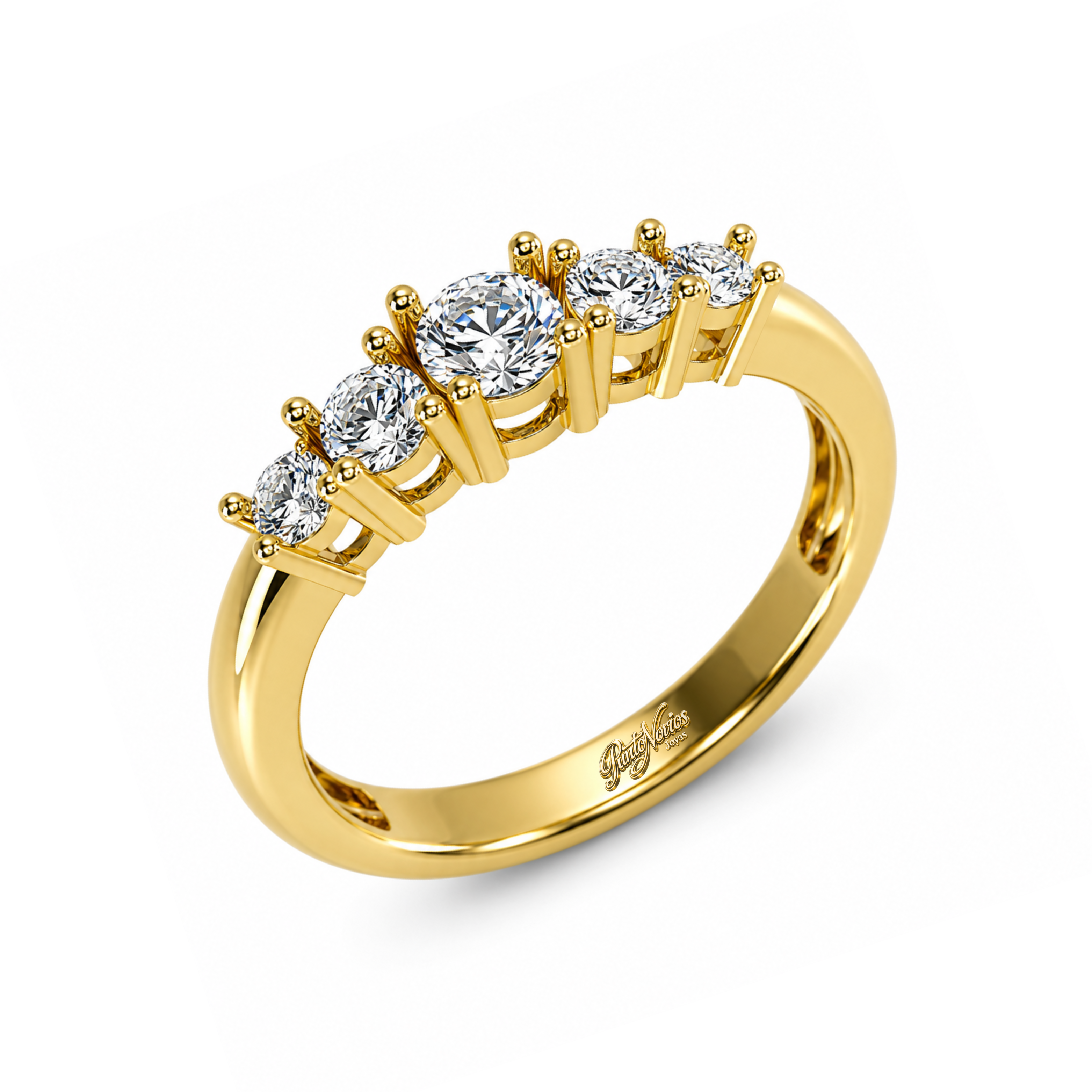 Anillo de Compromiso Modelo Guiza Oro 18K