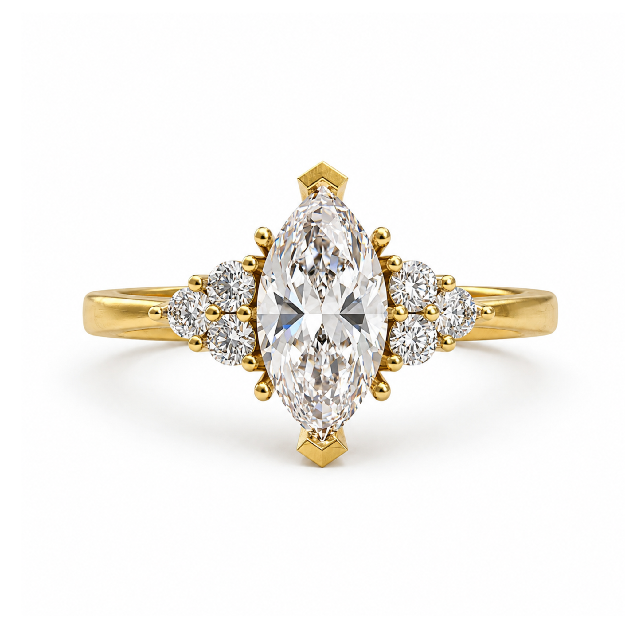 Anillo de Compromiso Modelo Isabelle Oro 18K