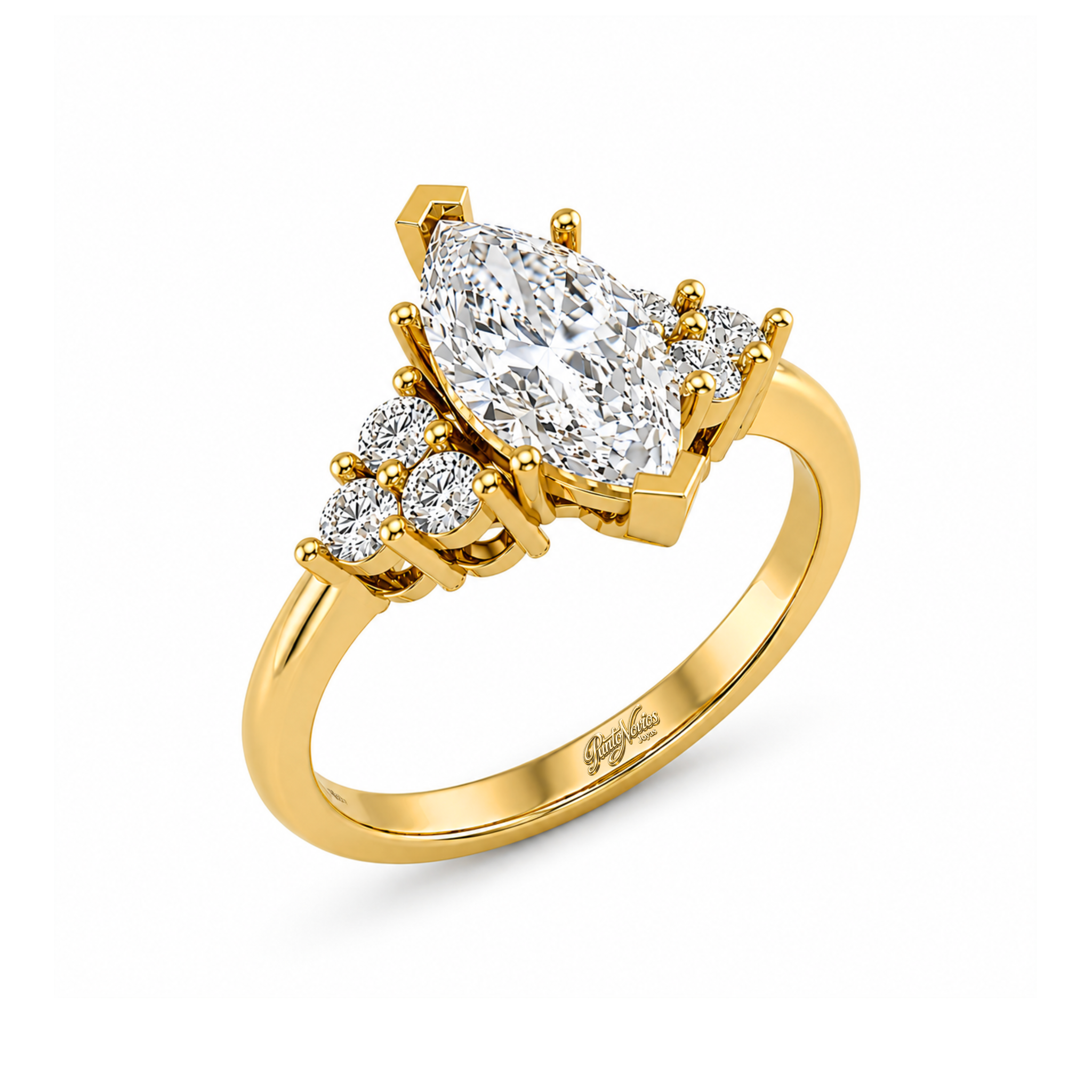 Anillo de Compromiso Modelo Isabelle Oro 18K