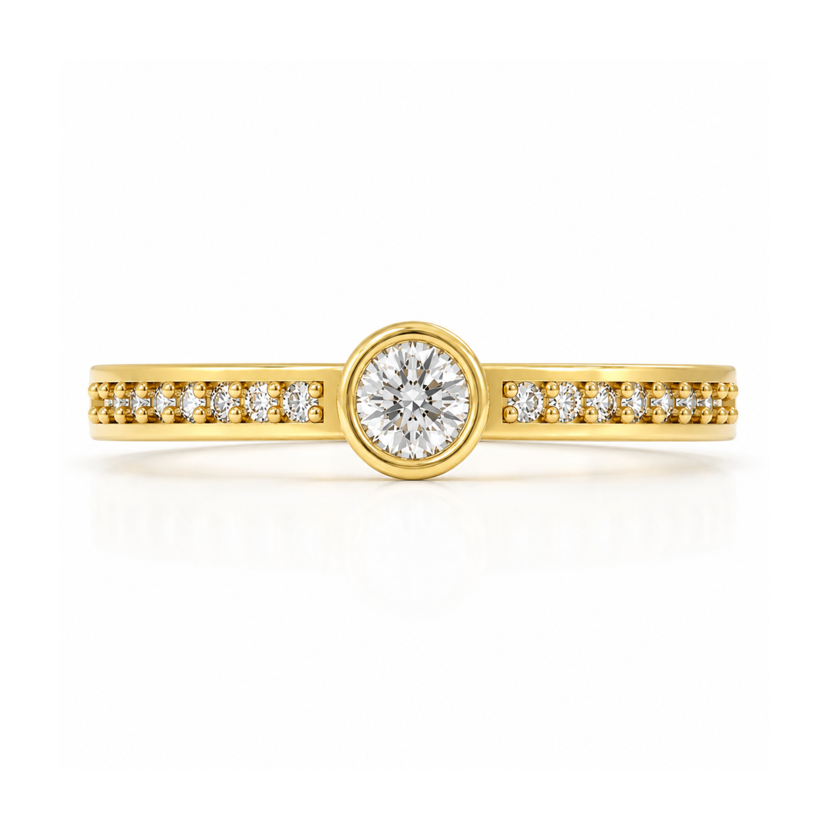 Anillo de Compromiso Modelo Limoges Oro 18K