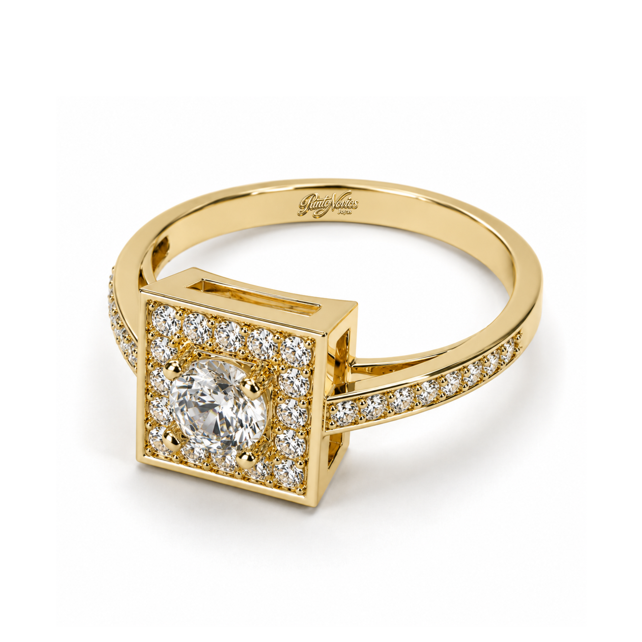 Anillo de Compromiso Modelo London Oro 18K