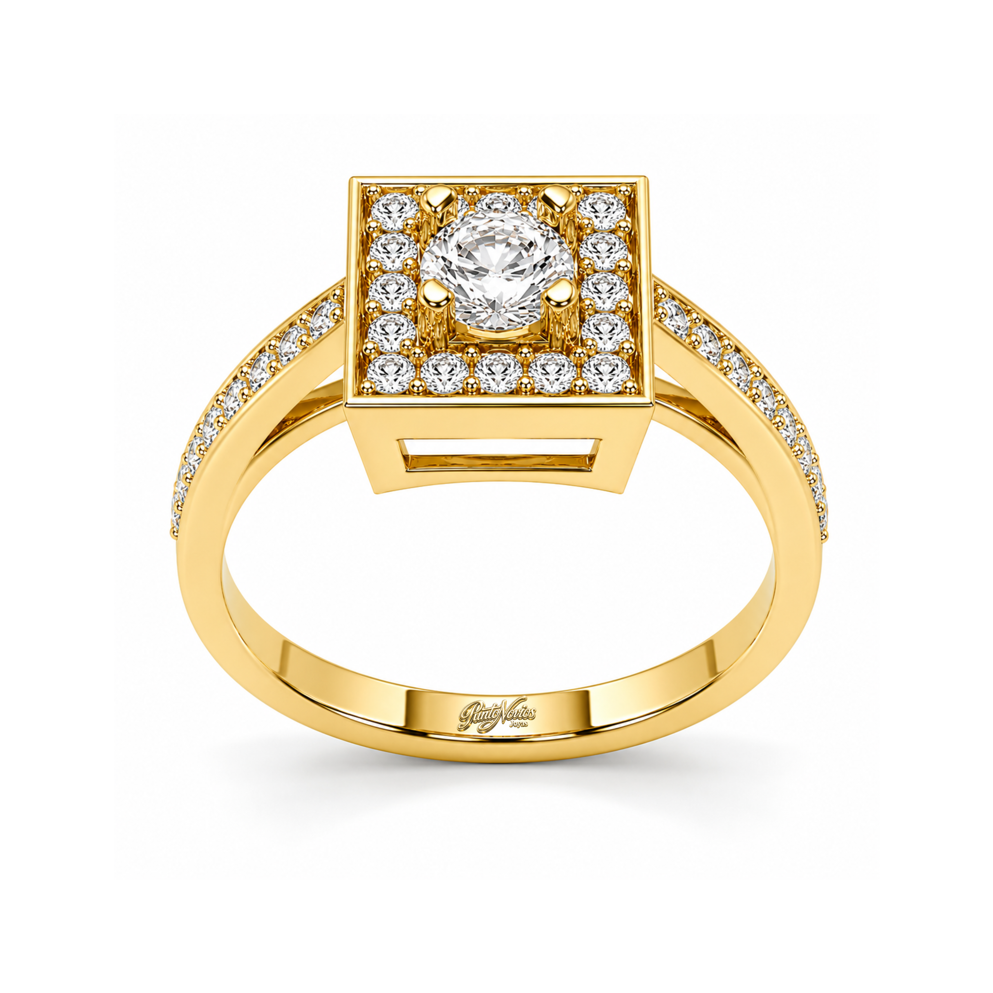 Anillo de Compromiso Modelo London Oro 18K