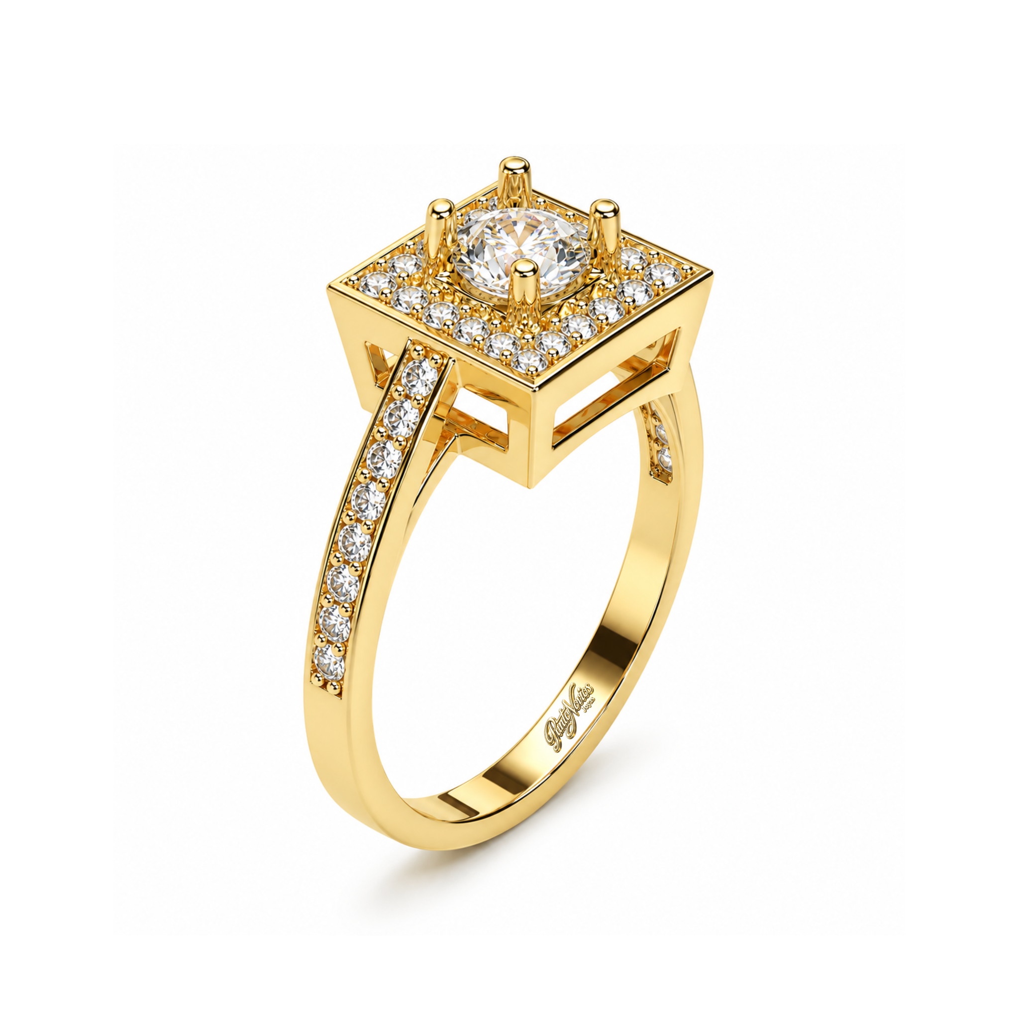 Anillo de Compromiso Modelo London Oro 18K