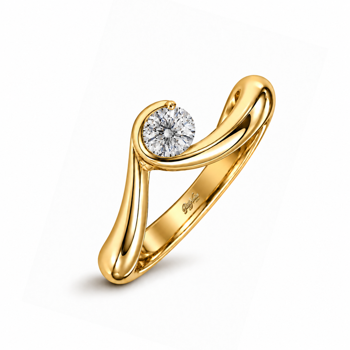 Anillo de Compromiso Modelo Mia Oro 18K