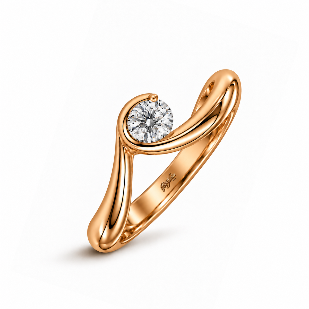 Anillo de Compromiso Modelo Mia Oro 18K