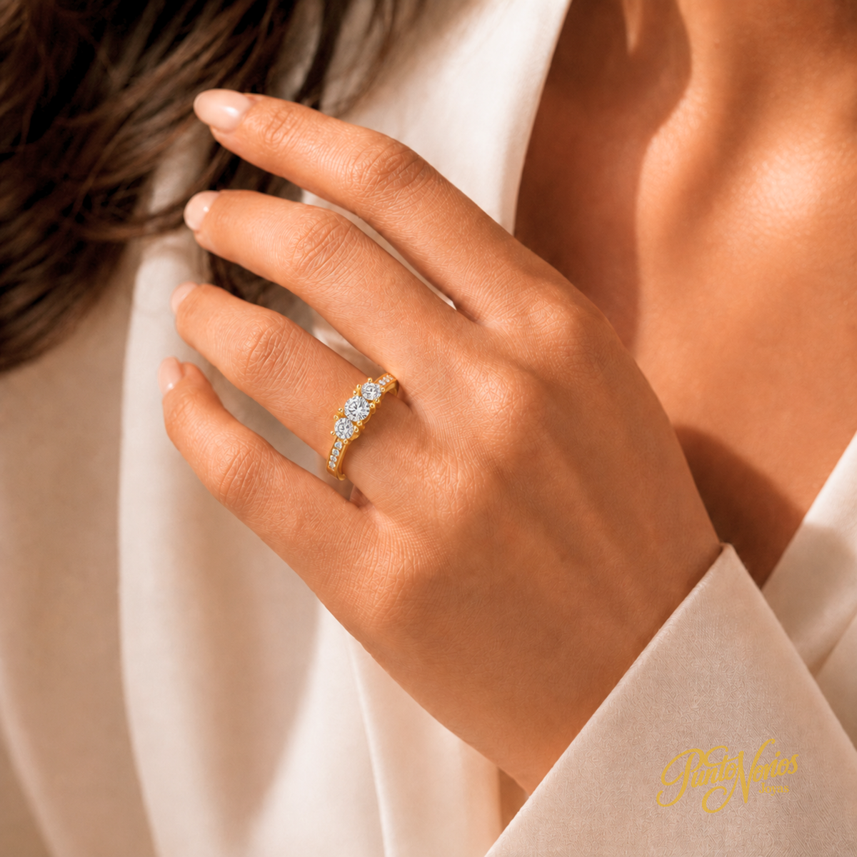 Anillo de Compromiso Modelo Miabela Oro 18K