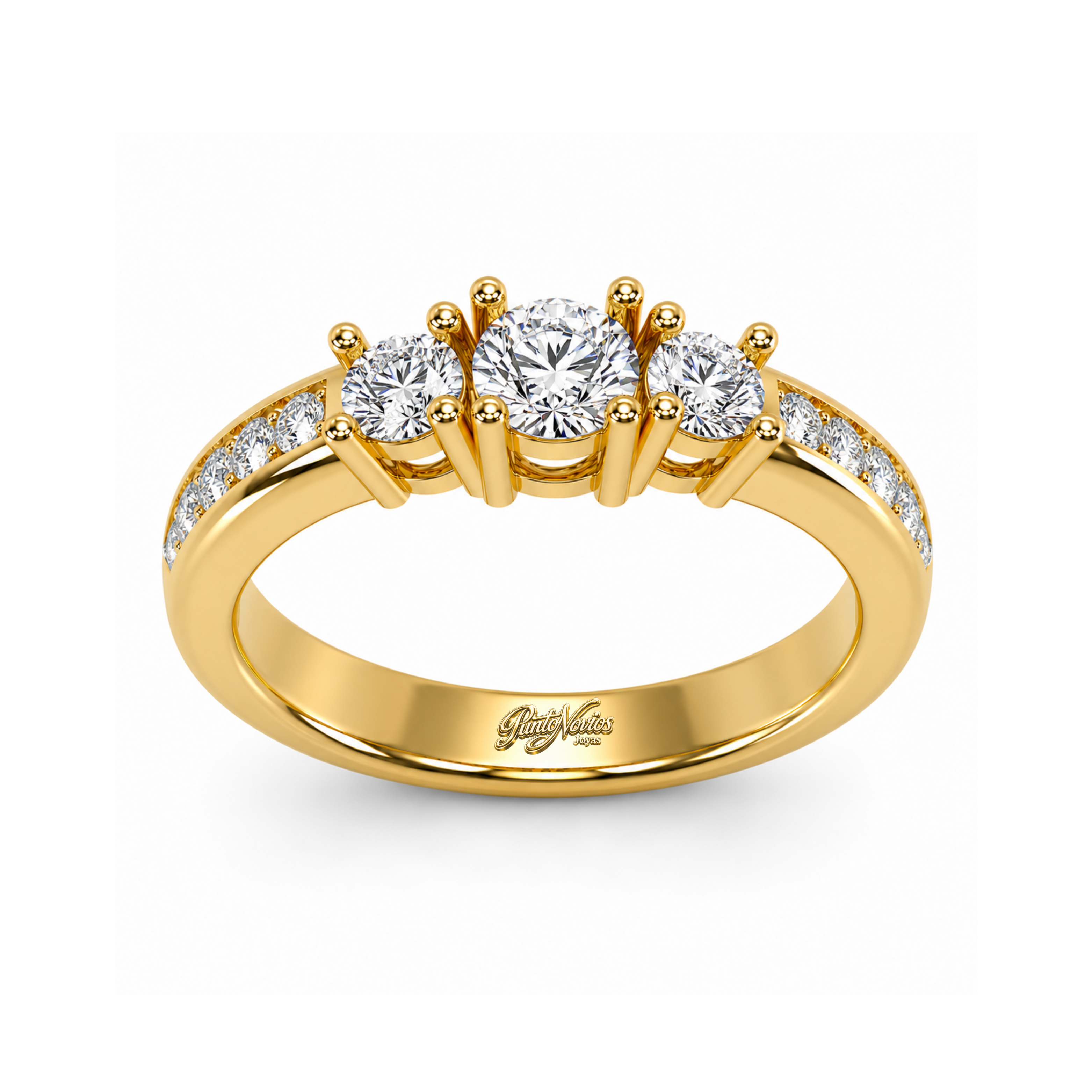 Anillo de Compromiso Modelo Miabela Oro 18K