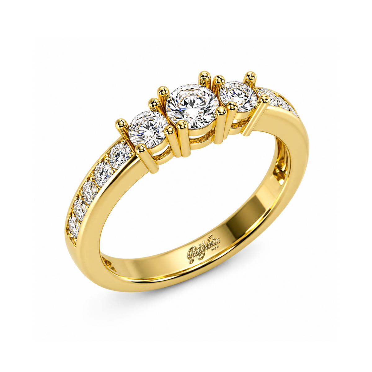 Anillo de Compromiso Modelo Miabela Oro 18K