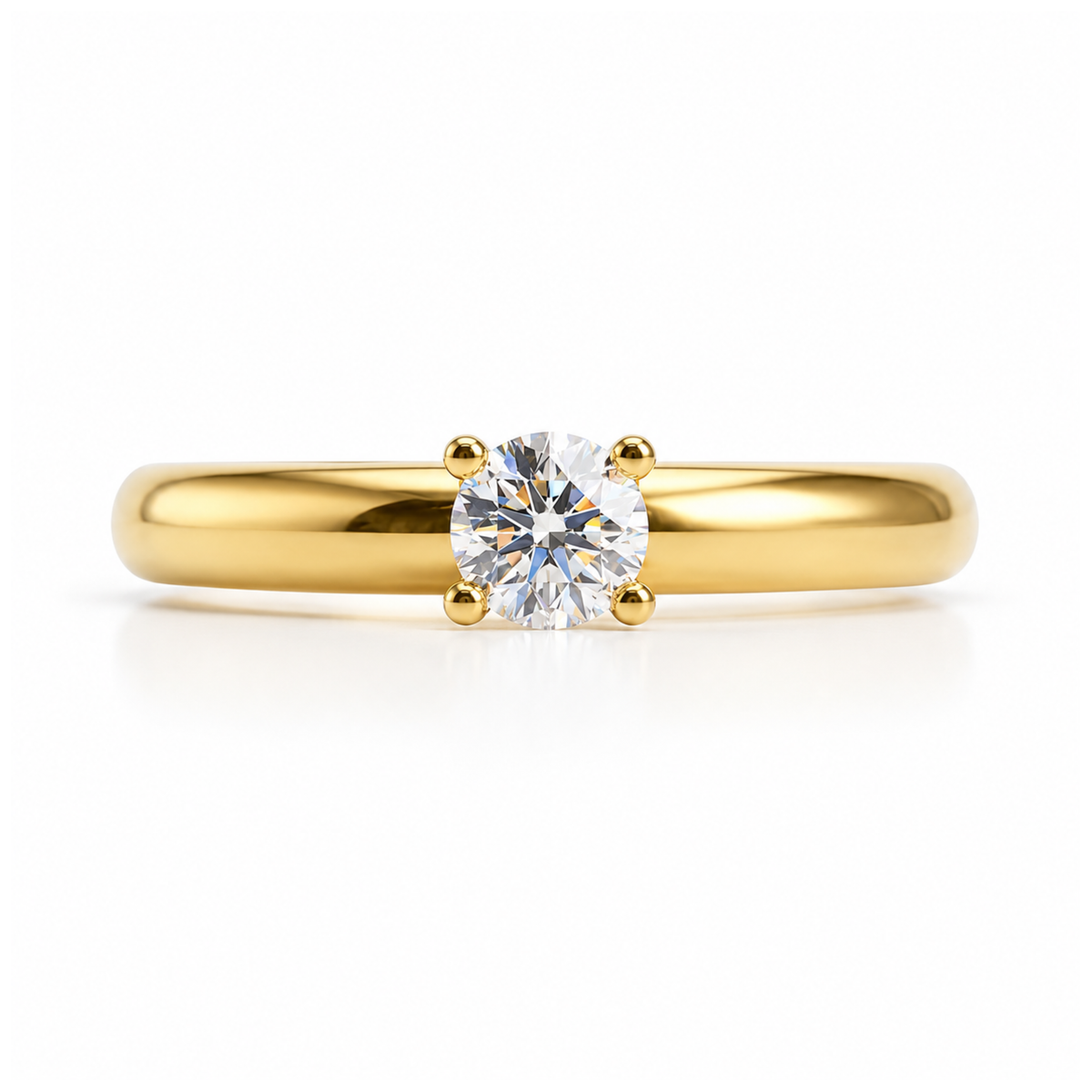 Anillo de Compromiso Modelo Milan Oro 18K