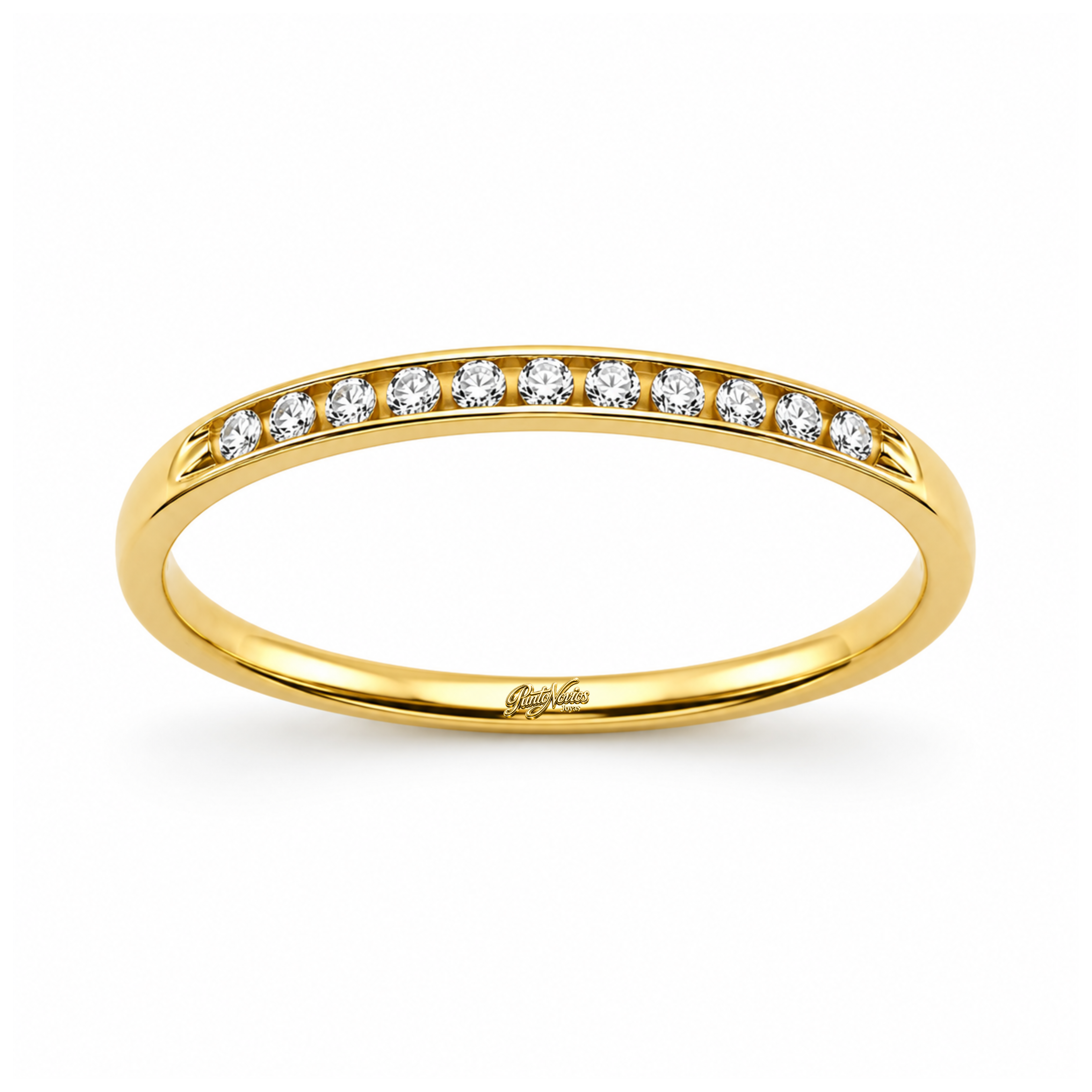 Anillo de Compromiso Modelo Napoles Oro 18K