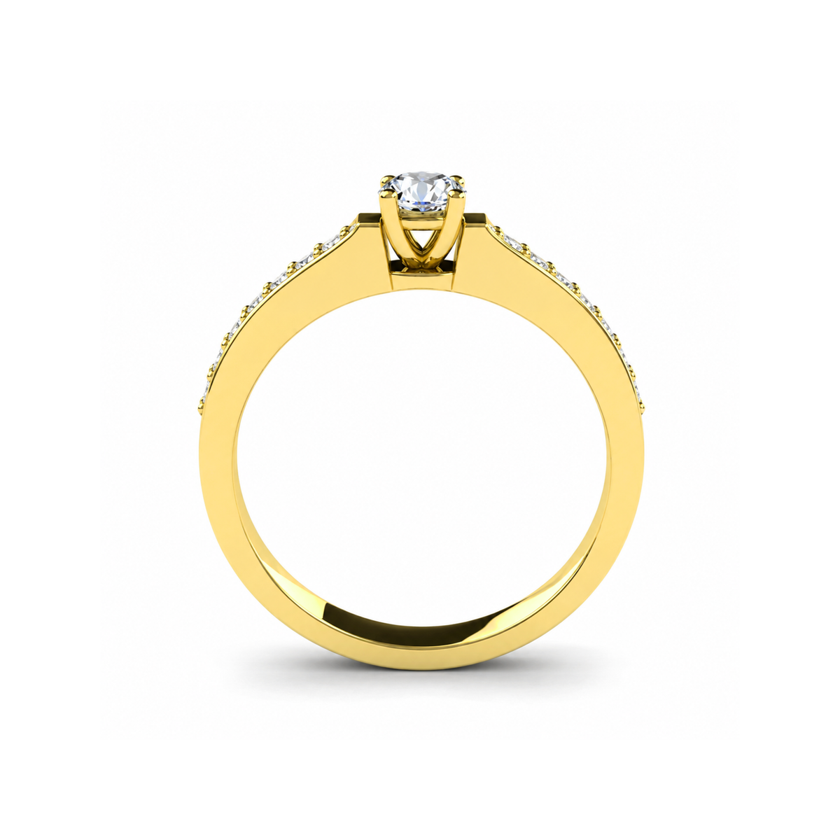 Anillo de Compromiso Modelo Niza Oro 18K