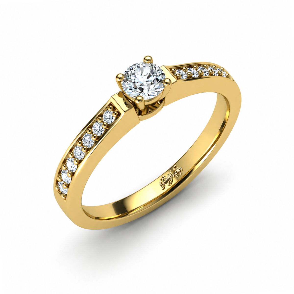Anillo de Compromiso Modelo Niza Oro 18K
