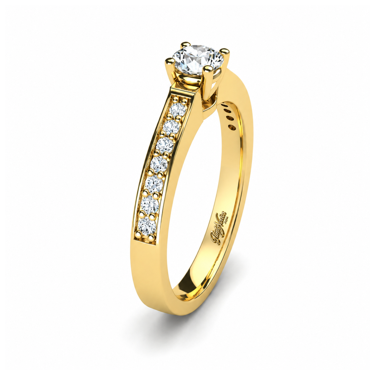 Anillo de Compromiso Modelo Niza Oro 18K