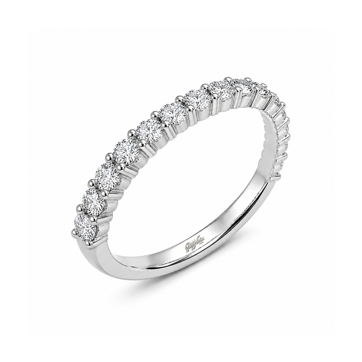 Anillo de Compromiso Medio Cintillo Modelo Sevilla Oro 18K