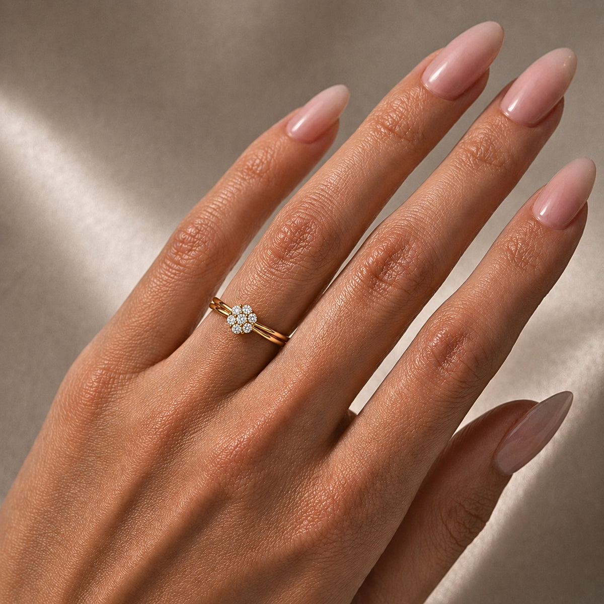 Anillo de Compromiso Modelo Tokio Oro 18K