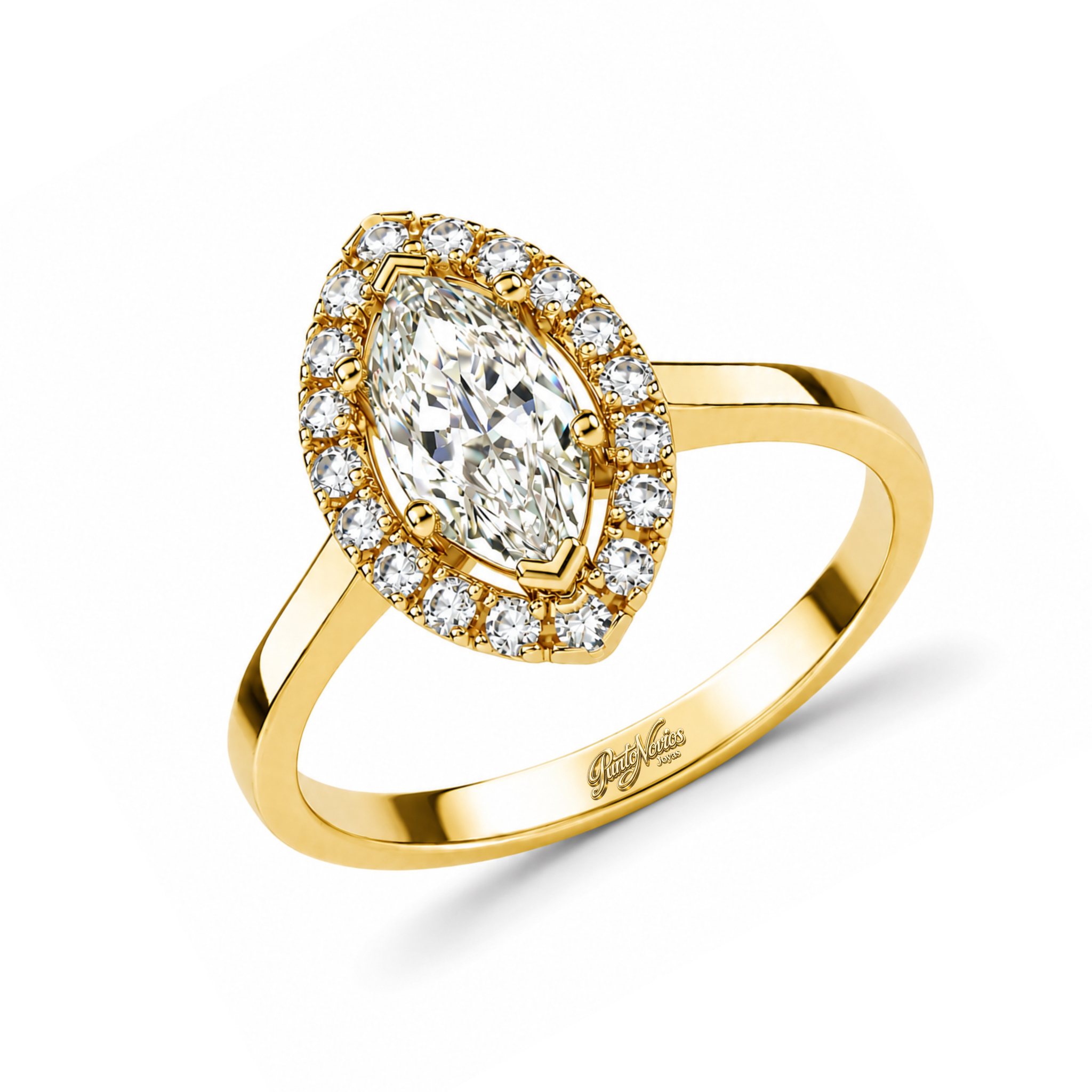 Anillo de Compromiso Modelo Veline Oro 18K