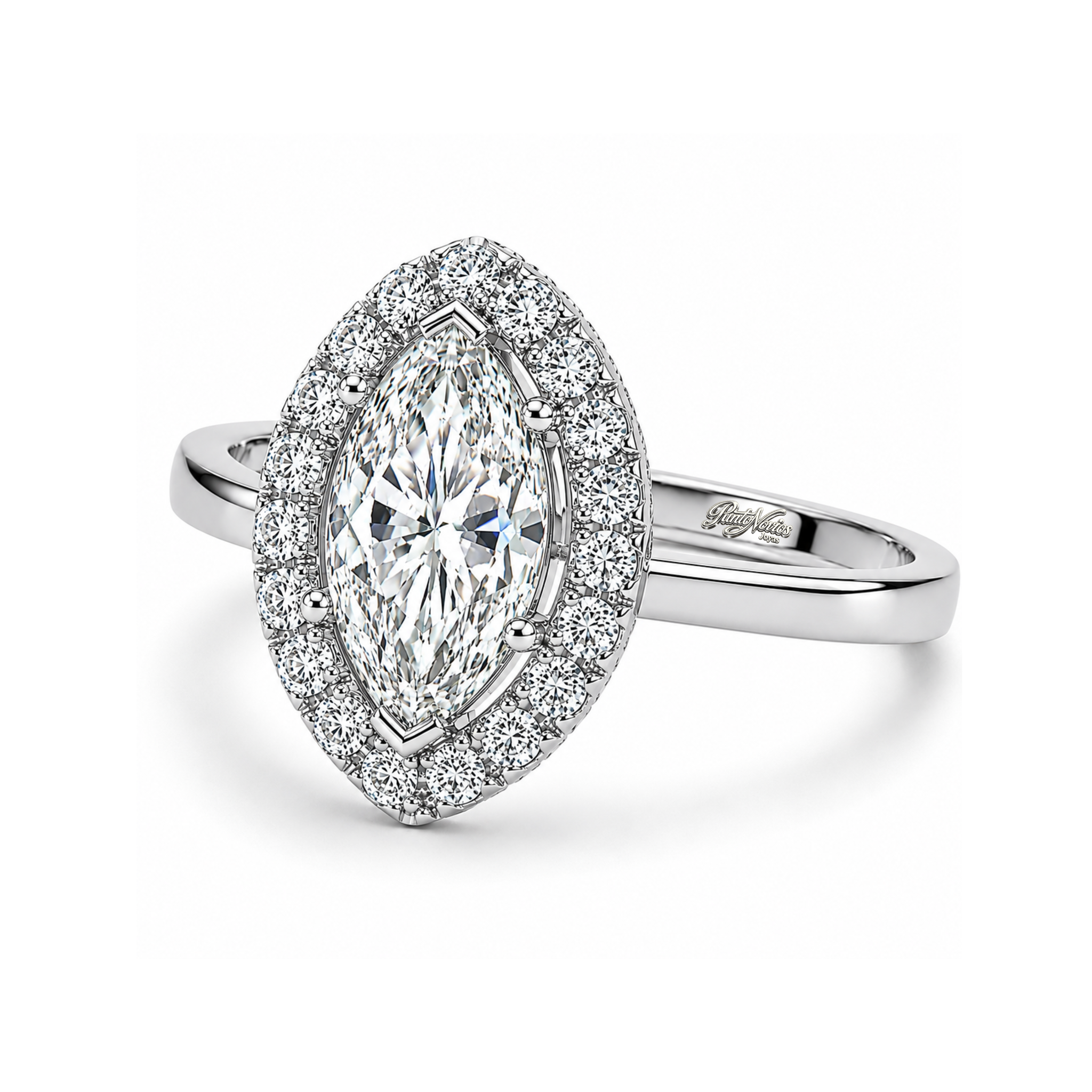 Anillo de Compromiso Modelo Veline Oro 18K