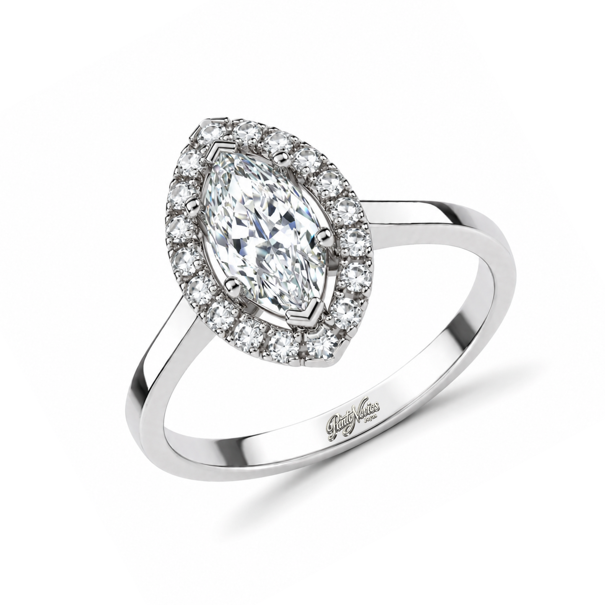 Anillo de Compromiso Modelo Veline Oro 18K