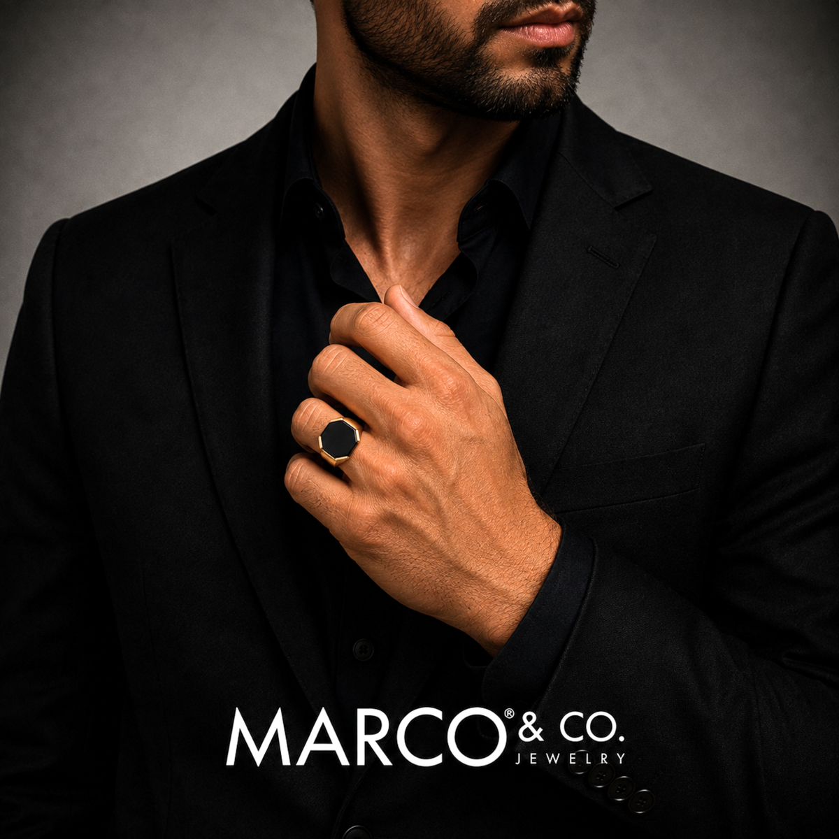 Anillo Sello Modelo Valente Oro 18K