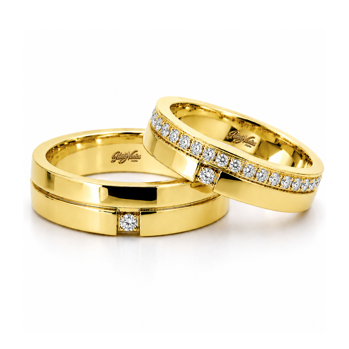 Argollas de Matrimonio Modelo Abruzzo Oro 18K