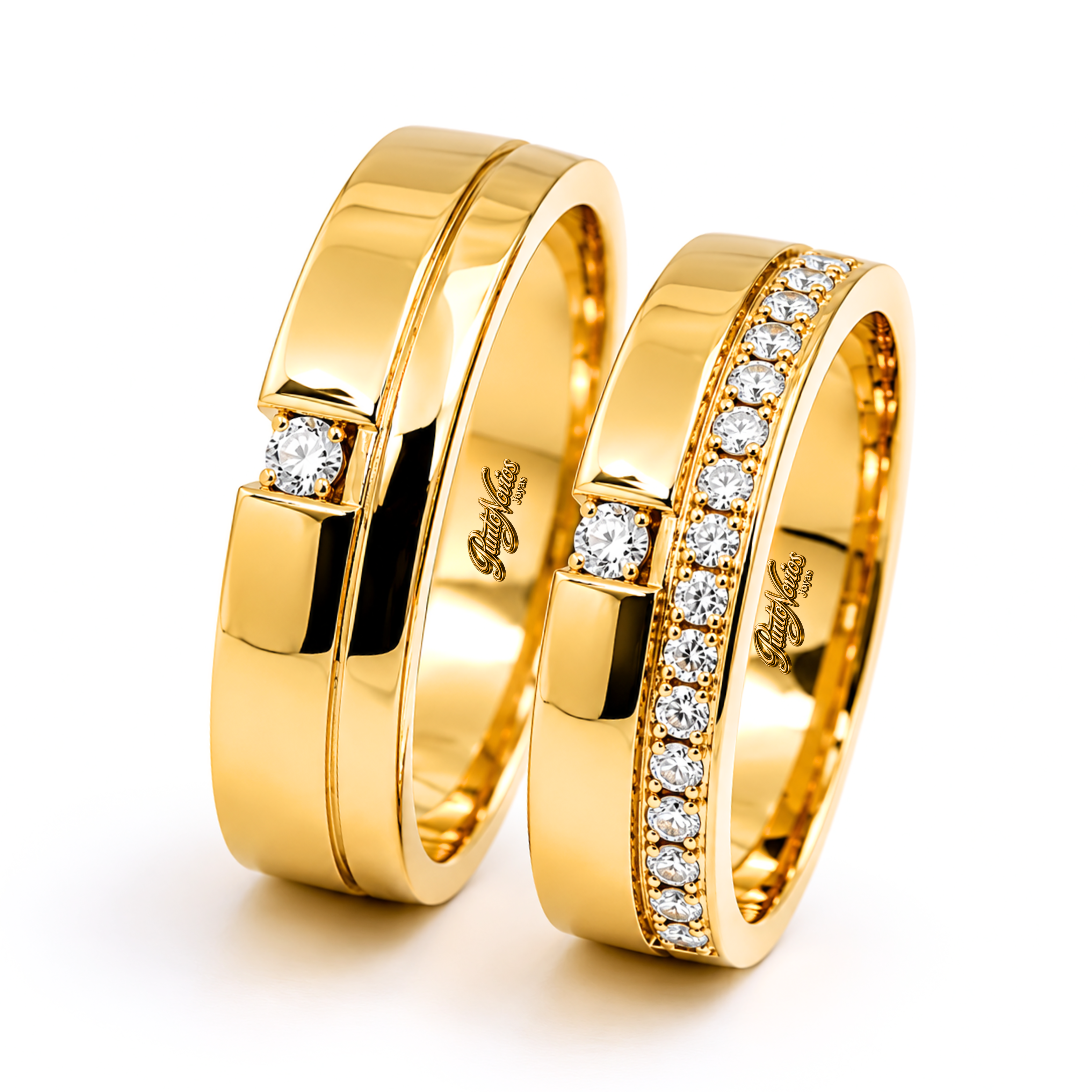 Argollas de Matrimonio Modelo Abruzzo Oro 18K