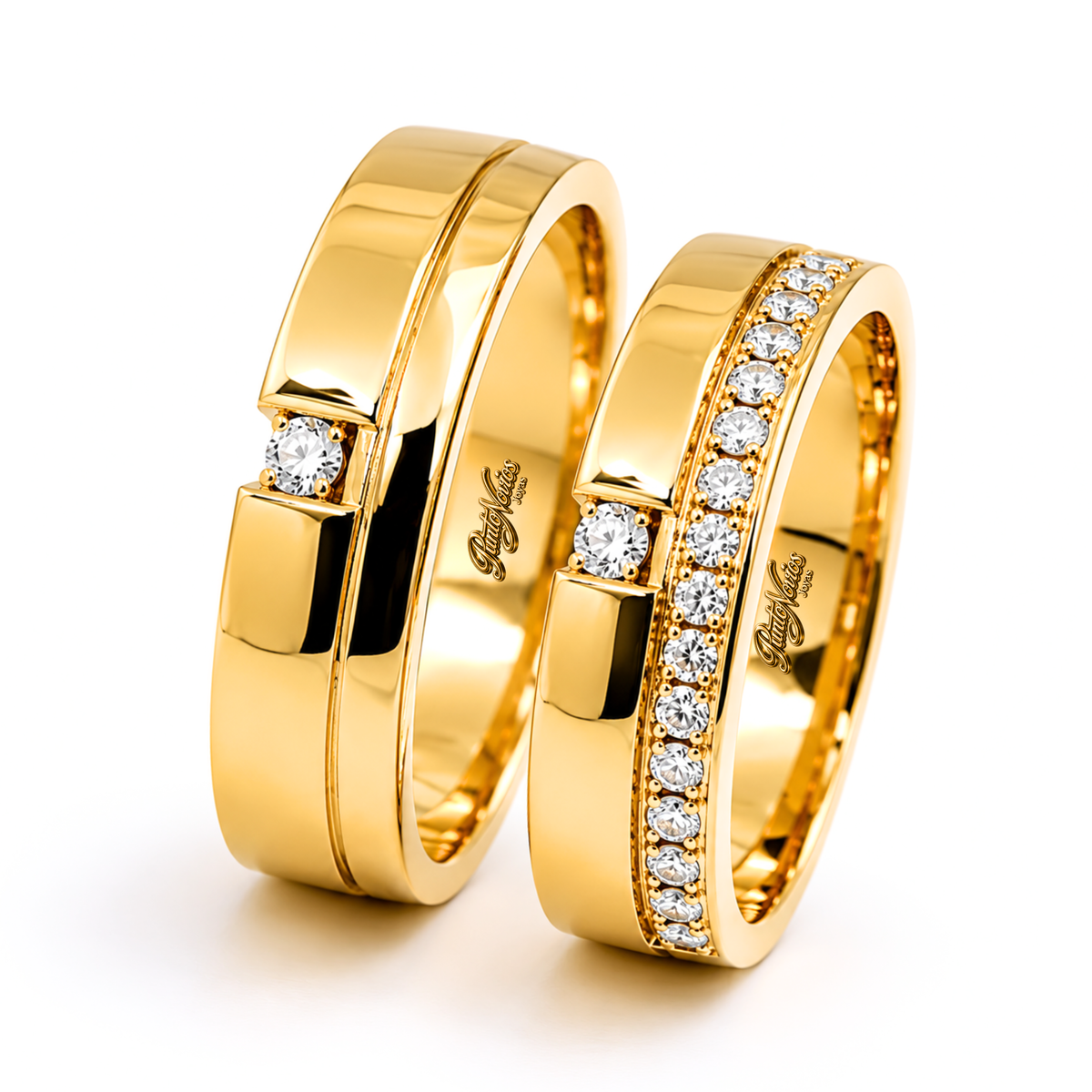 Argollas de Matrimonio Modelo Abruzzo Oro 18K