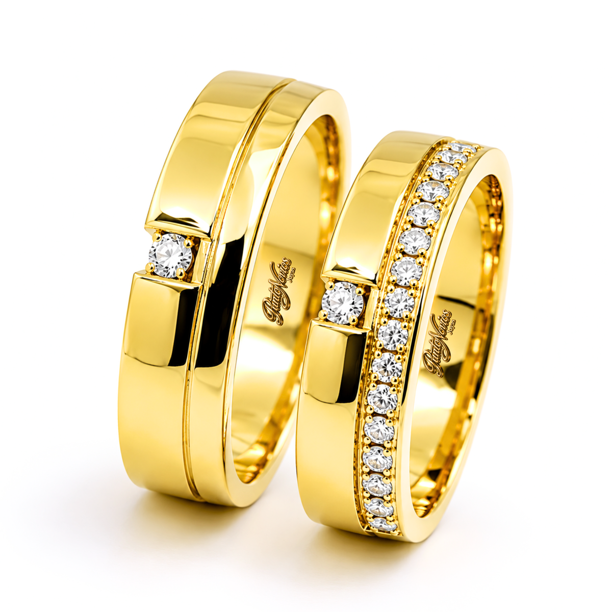 Argollas de Matrimonio Modelo Abruzzo Oro 18K