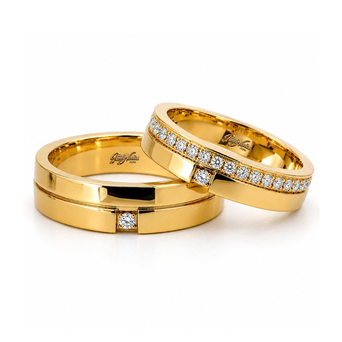 Argollas de Matrimonio Modelo Abruzzo Oro 18K