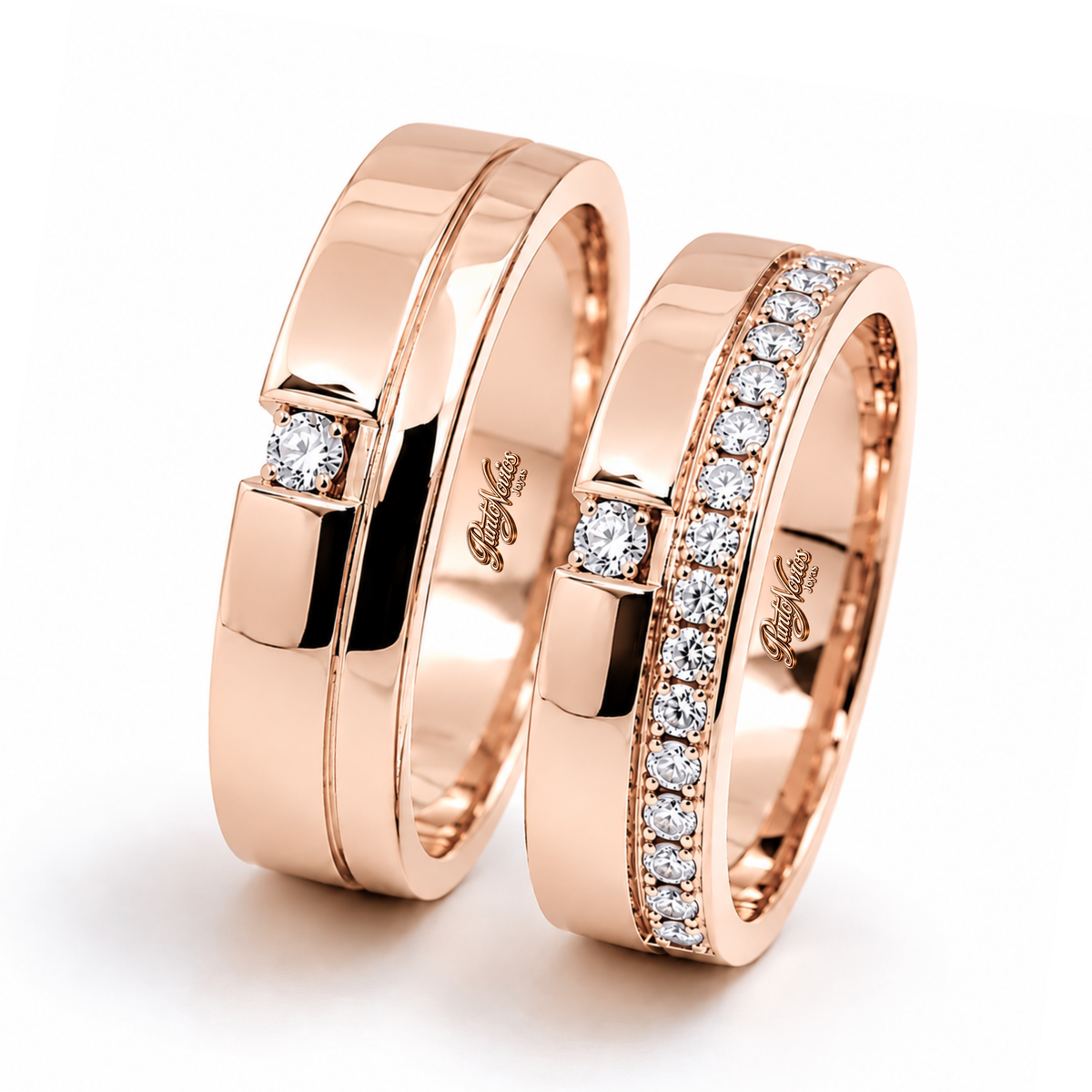 Argollas de Matrimonio Modelo Abruzzo Oro 18K