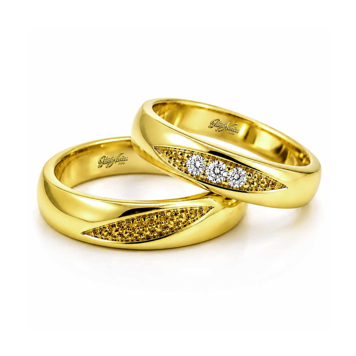 Argollas de Matrimonio Modelo  Abudabi Oro 18K