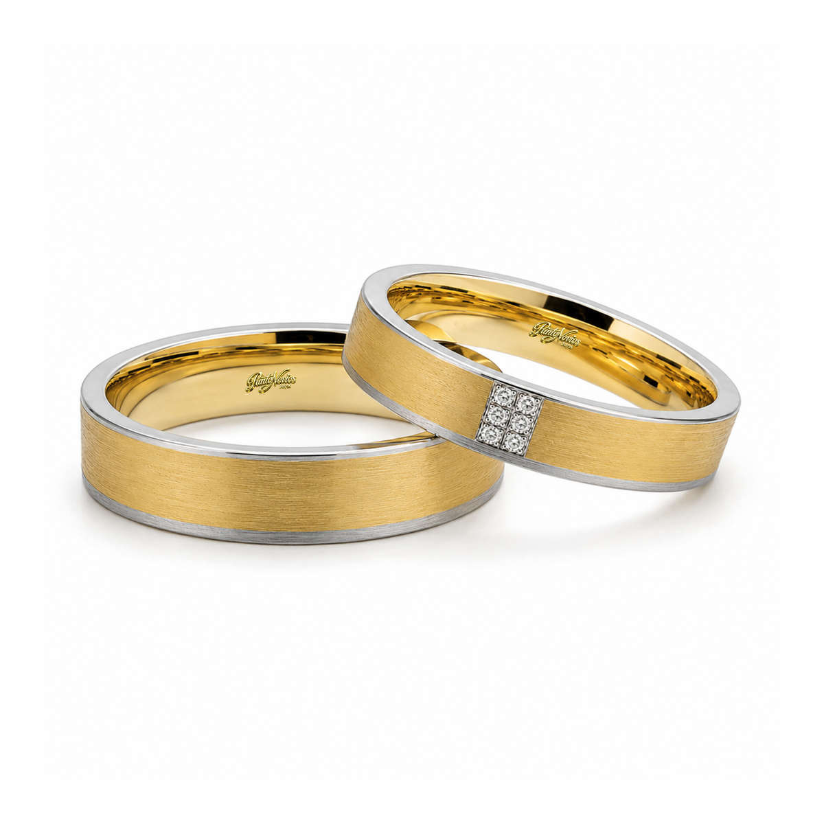 Argollas de Matrimonio  Modelo Biertan Oro 18k